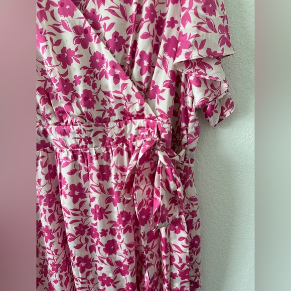 DRAPER JAMES RSVP™ Flutter Sleeve Wrap Maxi Dress - Picture 7 of 8